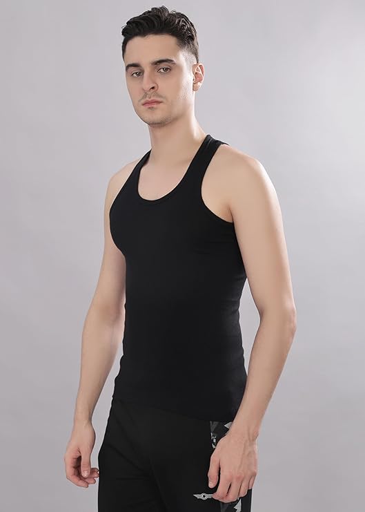 Dollar Bigboss Men's Solid Regular Fit Vest - Image 2